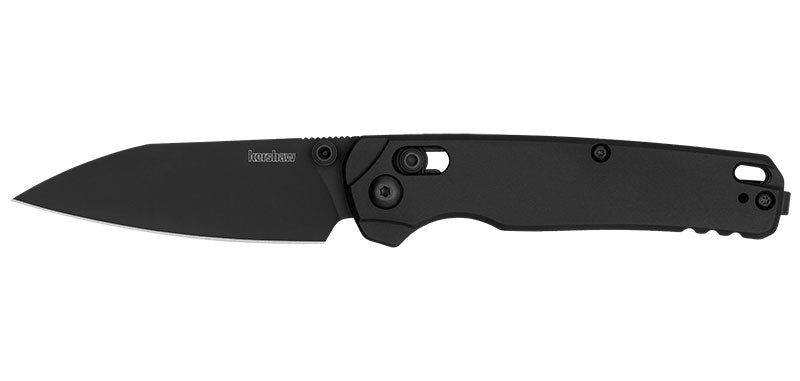 Couteau pliant Kershaw Bel Air - Manche aluminium noir, lame noire, lame de 79 mm