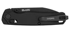 Couteau pliant Kershaw Bel Air - Manche aluminium noir, lame noire, lame de 79 mm