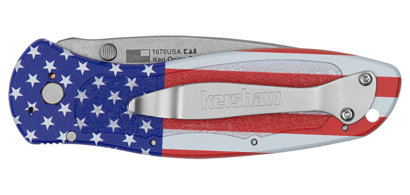 Couteau pliant Kershaw Blur USA Flag