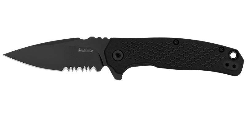 Couteau pliant Kershaw Conduit - Tranchant mixte, lame drop point