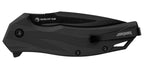 Couteau pliant Kershaw Lateral lame mixte noire