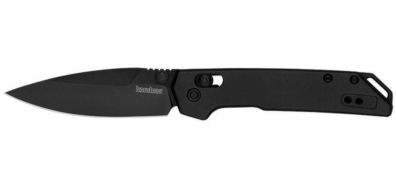 Couteau pliant Kershaw Mini Iridium - Manche aluminium noir