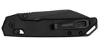 Couteau pliant Kershaw Mini Iridium Reverse Tanto - Manche aluminium noir, lame noire