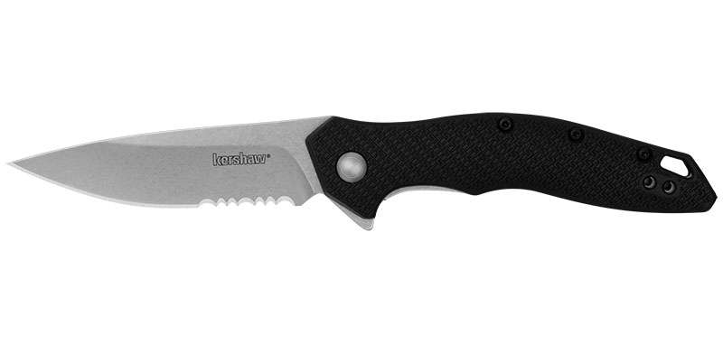 Couteau pliant Kershaw Shoreline - Tranchant mixte