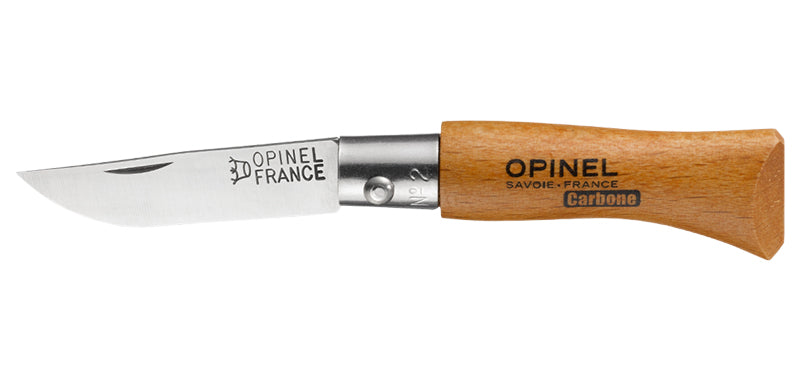 Couteau pliant Opinel Tradition carbone, du N°02 au N°12 - N°02