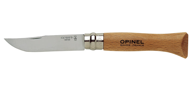 Couteau pliant Opinel Tradition inox, du N°02 au N°12 - N°06