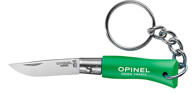 Couteau porte-clés Opinel N°02 inox - Vert prairie