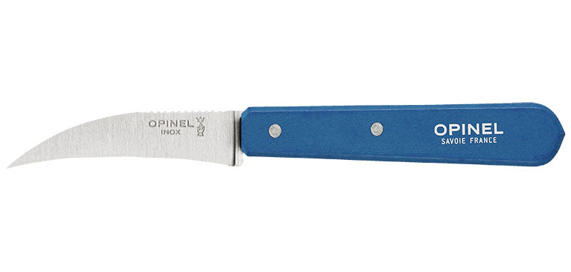 Couteaux à légumes Opinel n°114 bec d'oiseau, lot de 6 - Bleu