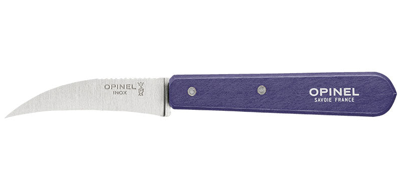 Couteaux à légumes Opinel n°114 bec d'oiseau, lot de 6 - Violet