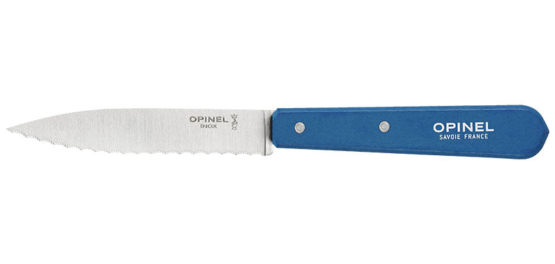 Couteaux crantés Opinel n°113, lot de 6 - Bleu