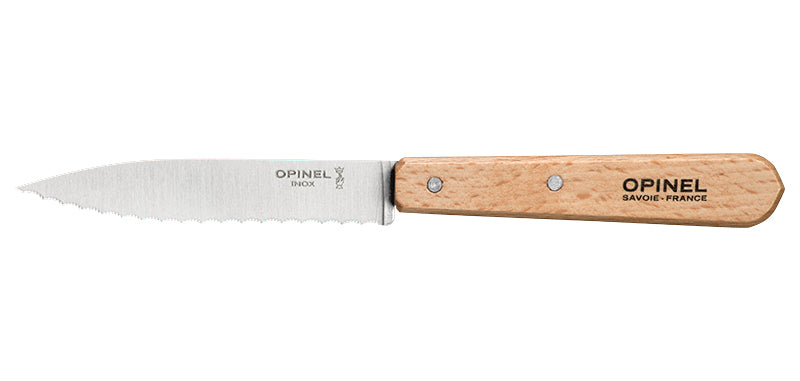 Couteaux crantés Opinel n°113, lot de 6 - Hêtre naturel