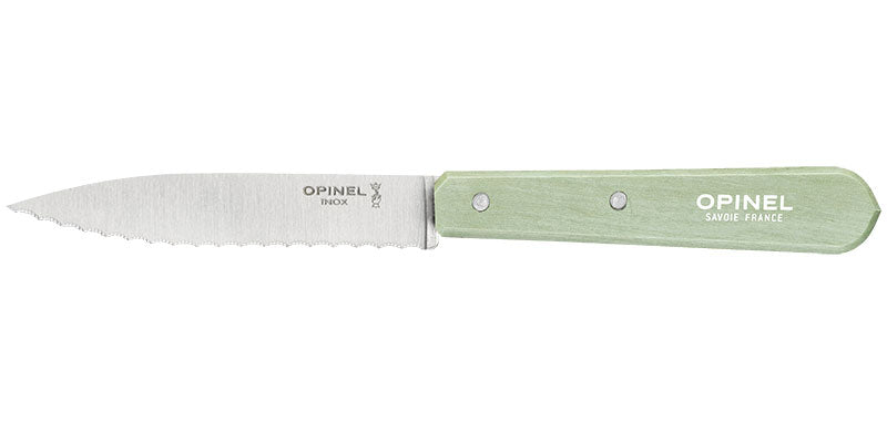 Couteaux crantés Opinel n°113, lot de 6 - Sauge
