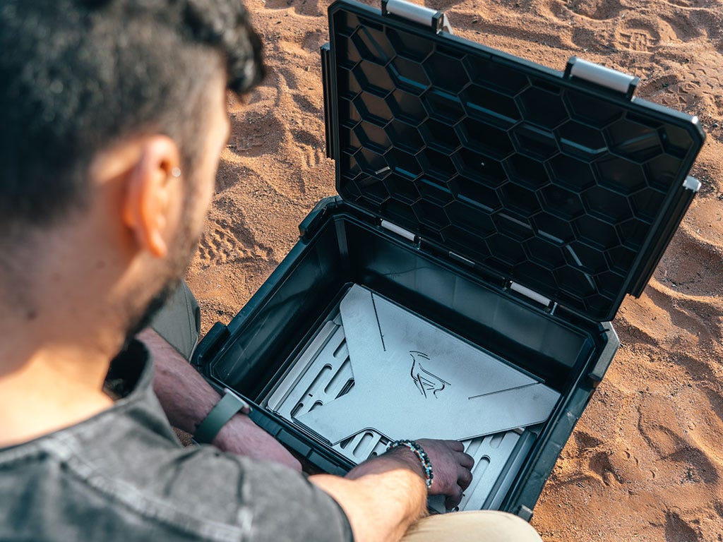 Kit barbecue et foyer de camp Wolf Pack Pro