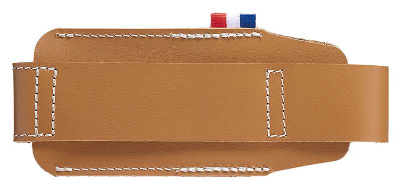 Étui Opinel en cuir pour couteau pliant - Cuir fauve