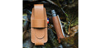 Étui Opinel en cuir pour couteau pliant - Cuir fauve