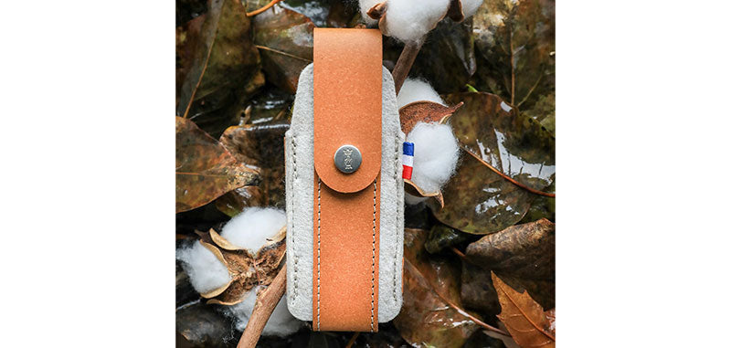 Étui Opinel en cuir pour couteau pliant - Outdoor L