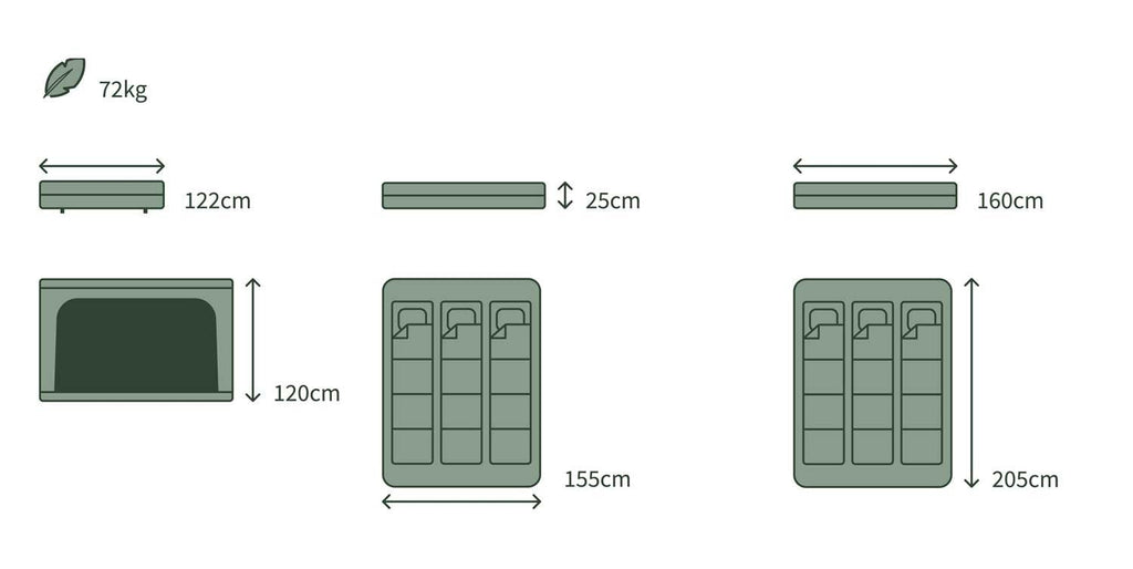 Expedition M – Tente de toit rigide 3 places - OUTPOST SHOP