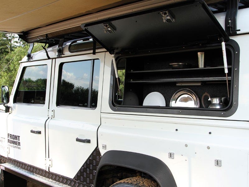 Rangement de hayon pour Land Rover Defender, Hayon latéral a