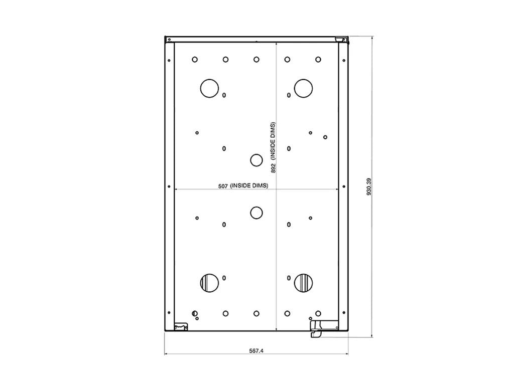 Plateau coulissant Dometic pour frigo 75 L, FSLI022D