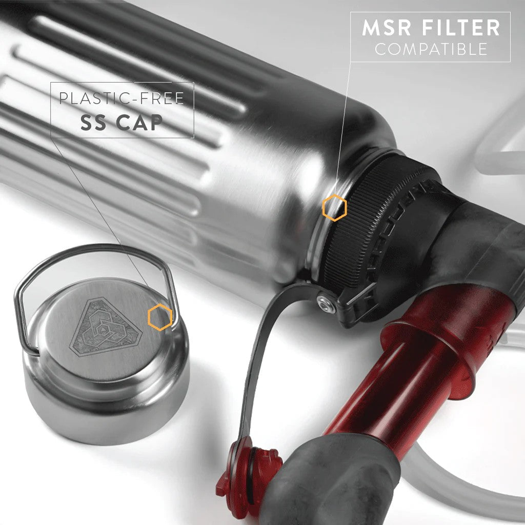 FT Insulated Water Bottle - Aqua - OUTPOST SHOP