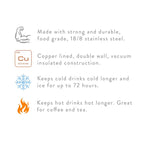 FT Insulated Water Bottle - Aqua - OUTPOST SHOP