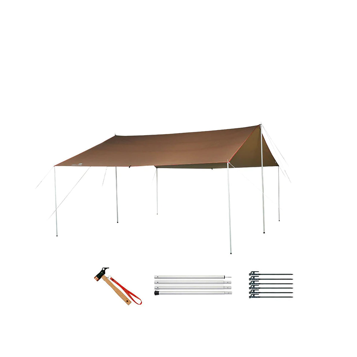 Kit tarp Snow Peak HD Tarp Shield Recta Pro Set