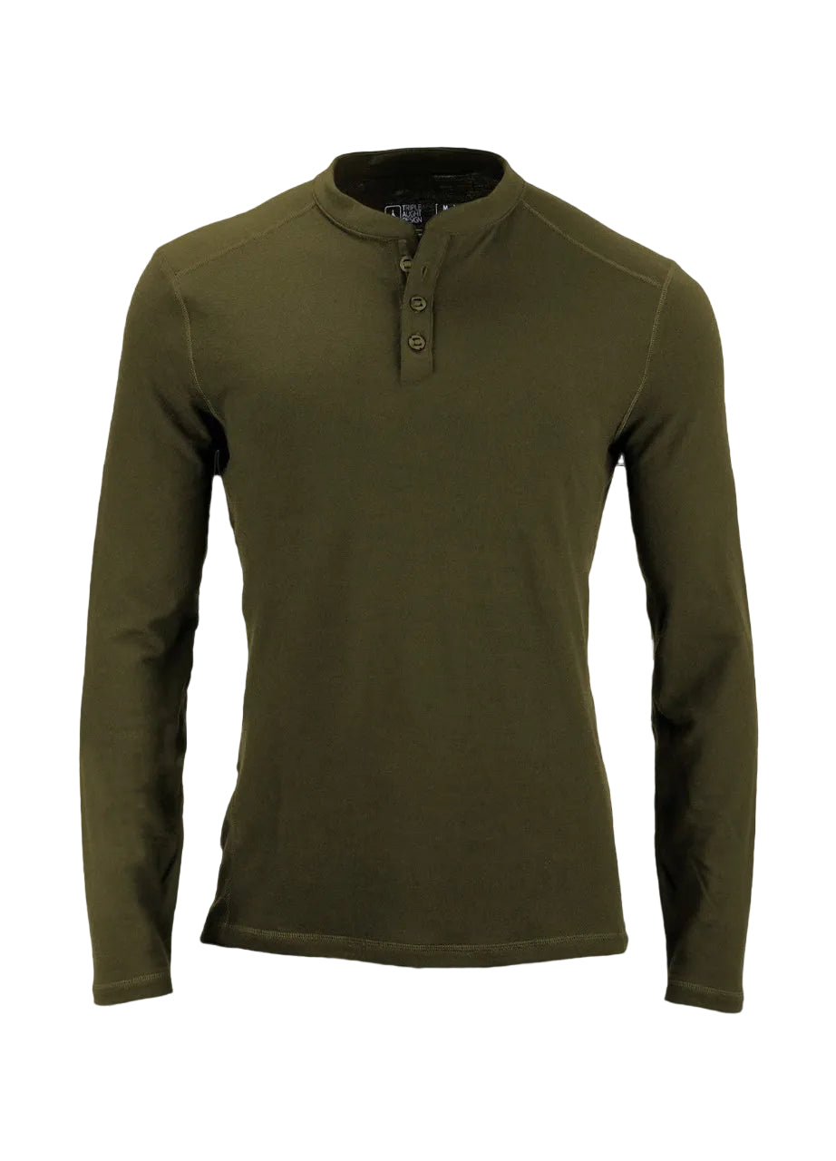 Henley Huntsman 200 – Mérinos, Col Boutonné, Made in USA – vue principale