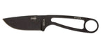 Kit de survie ESEE Izula noir avec couteau et pierre à feu