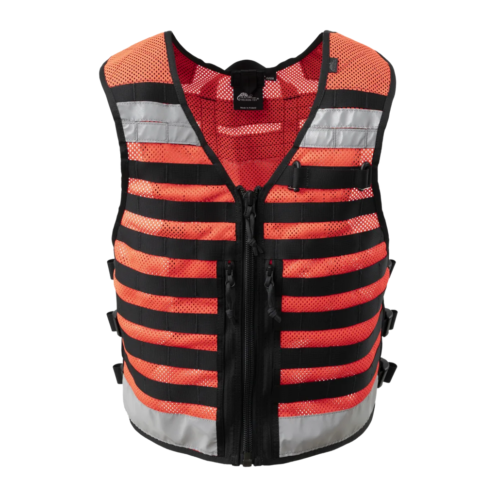 Gilet de secours SAR rouge fluo - detail 1