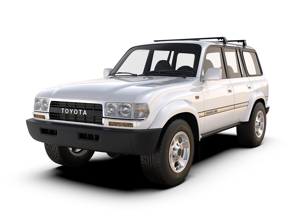 Barres de toit sur gouttière pour Toyota Land Cruiser 80
