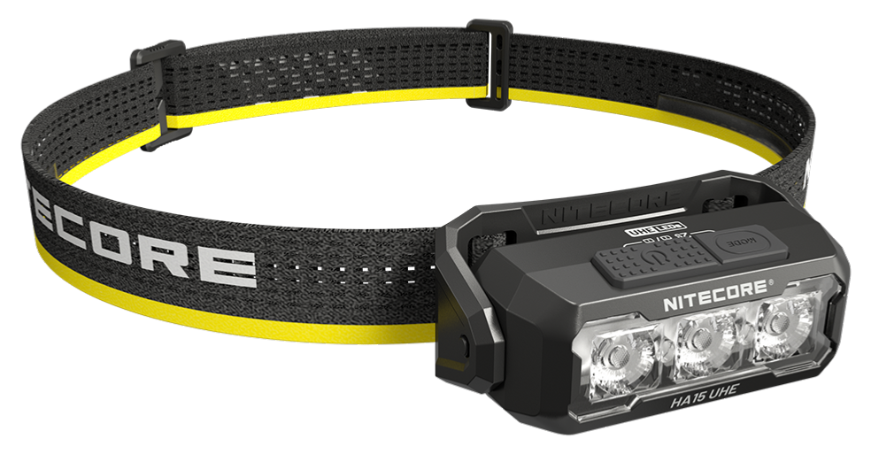 Lampe frontale Nitecore HA15 UHE 400 lumens avec accu