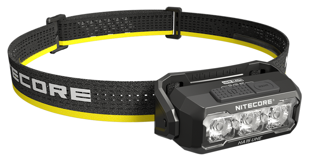 Lampe frontale Nitecore HA15 UHE 400 lumens pile AA