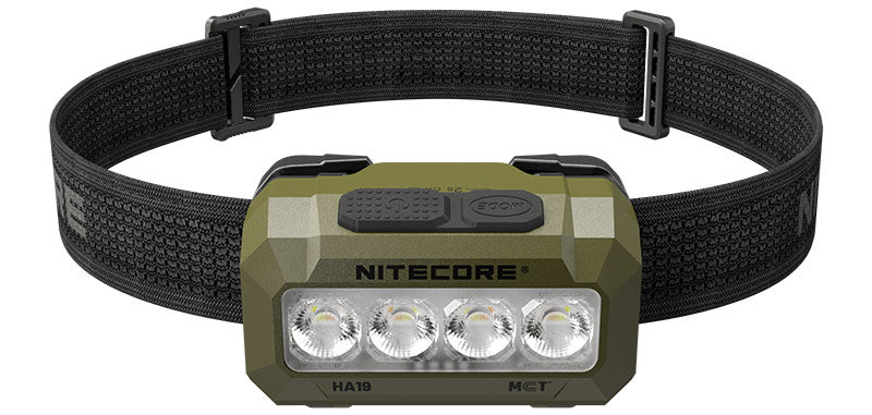 Lampe frontale Nitecore HA19 600 lumens six éclairages - Vert