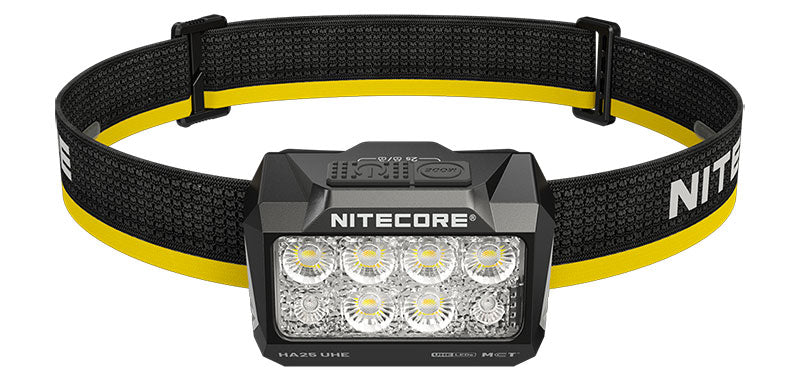 Lampe frontale Nitecore HA25 UHE 800 lumens trois blancs