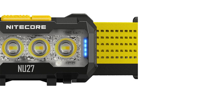 Lampe frontale Nitecore NU27 600 lumens trois blancs