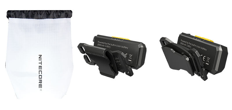 Lampe frontale Nitecore NU27 600 lumens trois blancs