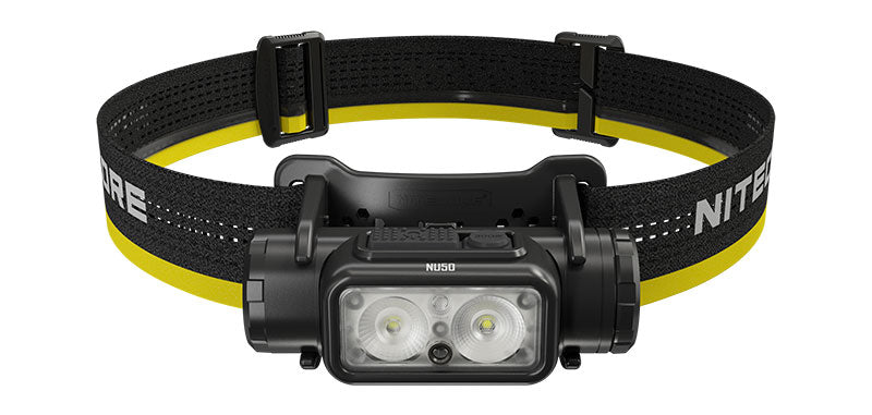 Lampe frontale Nitecore NU50 1400 lumens capteur