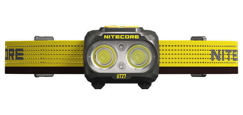 Lampe frontale trail Nitecore UT27 Pro 800 lumens 2 batteries - Jaune