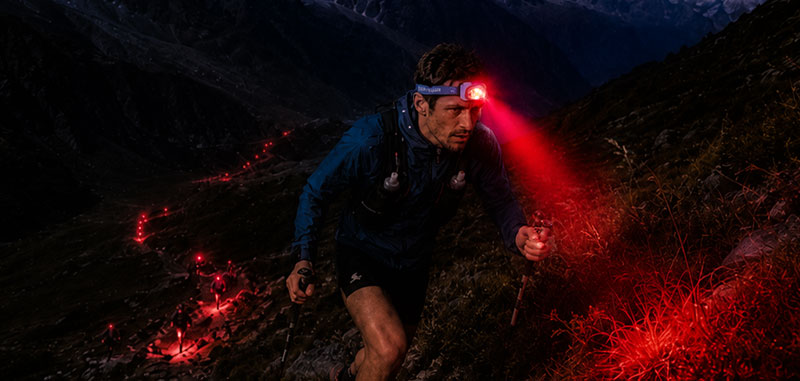 Lampe frontale trail Nitecore UT27MB lumière rouge 150 lumens