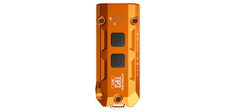 Lampe porte-clés Nitecore TIP3 720 lumens trois blancs - Orange