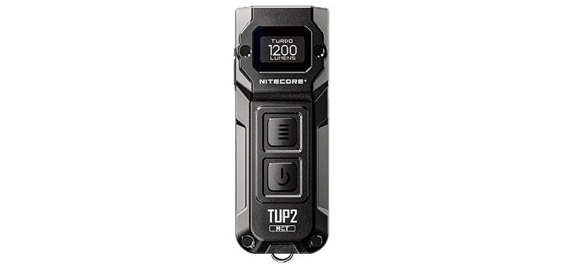Lampe porte-clés Nitecore TUP 2 1200 lumens écran OLED - Noir