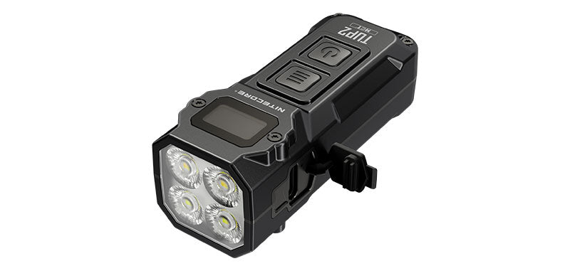 Lampe porte-clés Nitecore TUP 2 1200 lumens écran OLED - Noir