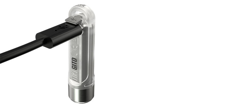 Lampe porte-clés phosphorescente Nitecore Tiki GITD - Bleu