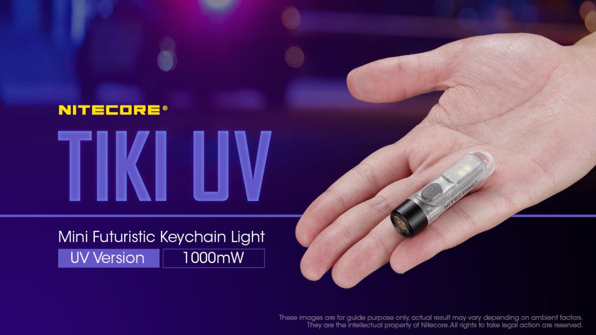 Lampe porte-clés UV Nitecore Tiki UV 1000 mW