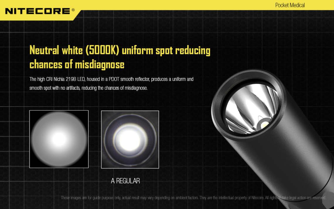 Lampe torche médicale Nitecore MT06MD 180 lumens