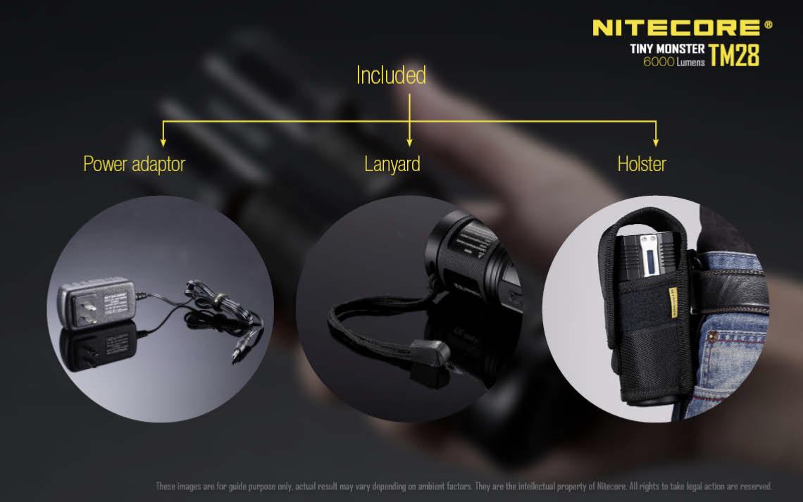 Lampe torche Nitecore TM28 6000 lumens écran OLED