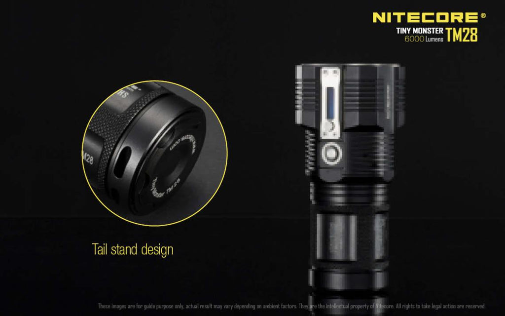 Lampe torche Nitecore TM28 6000 lumens écran OLED