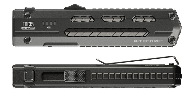 Lampe torche plate Nitecore EDC15 1200 lumens et UV