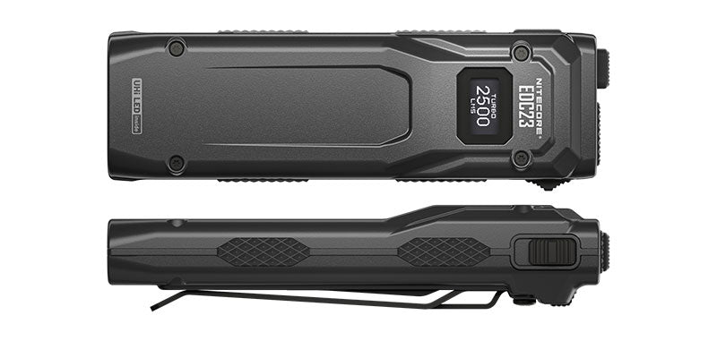 Lampe torche plate Nitecore EDC23 2500 lumens écran OLED