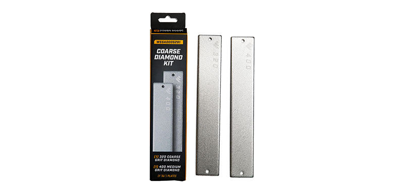 Lot de 2 plaques diamantées Work Sharp pour Precision Adjust Pro - Grossier 320 - Médium 400